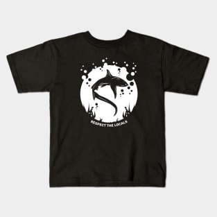 Respect the shark - Shark conservation Kids T-Shirt